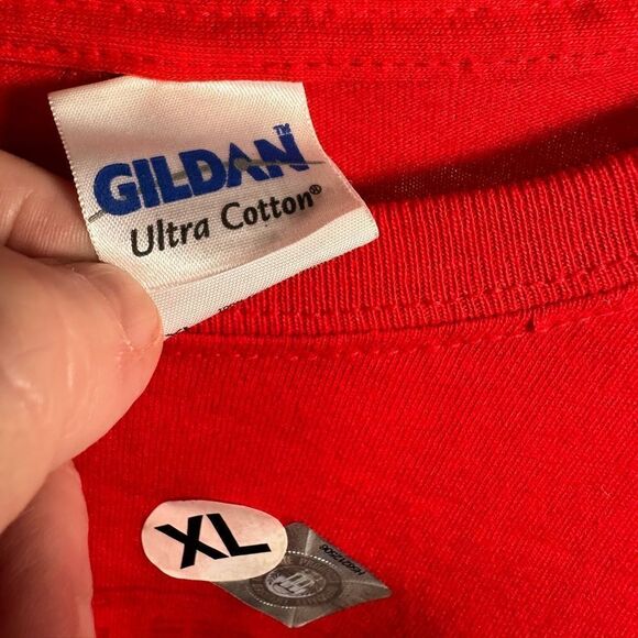 NWOT Gildan 2009 Cotton Bowl Texas Tech vs Ole Miss Red Short Sleeve Tee Size XL - Picture 4 of 6